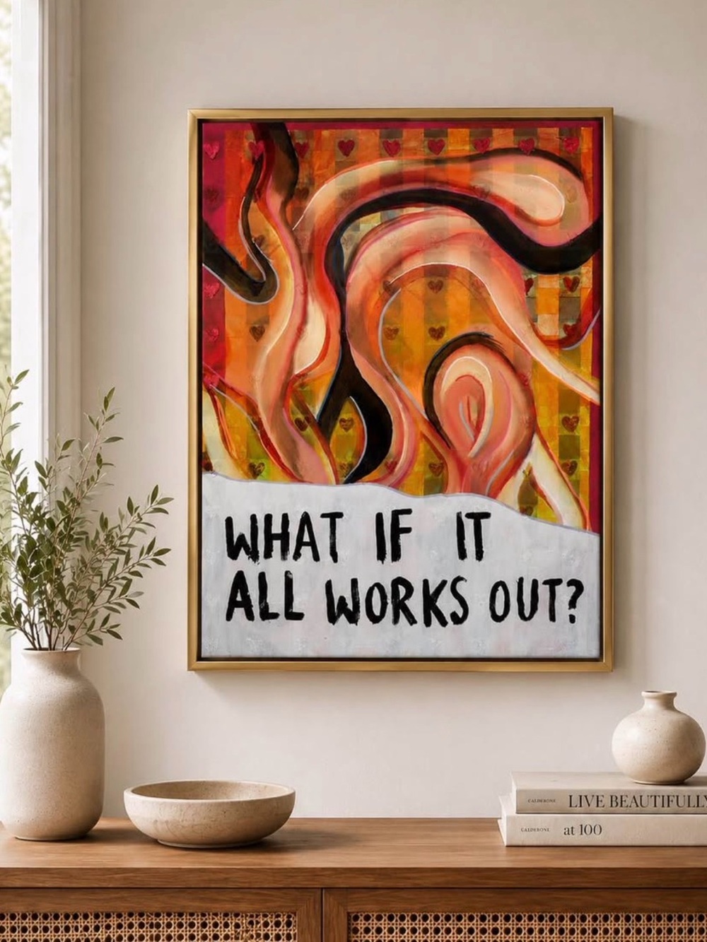 Original inspirational Mixed Media Painting | 18x24 Canvas Wall Art